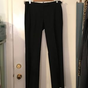 Theory black wide leg suit pants size 10